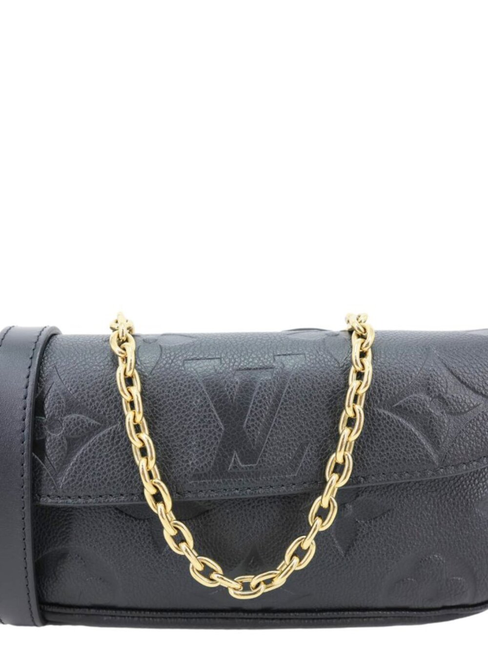 Louis Vuitton  Ivy Empreinte Leather Wallet On Chain Shoulder Bag Black